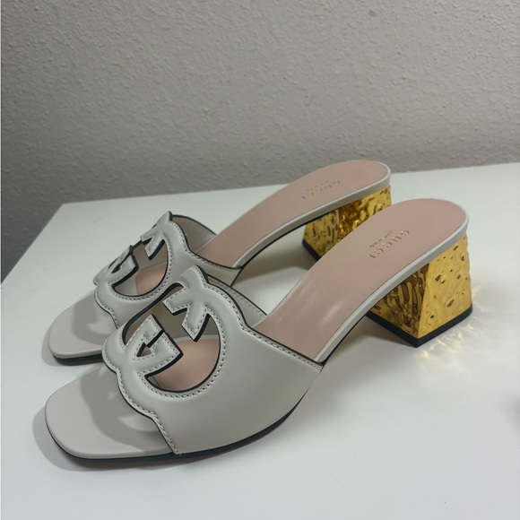 Gucci interlocking G Cut out Sandals Mules - Picture 2 of 9